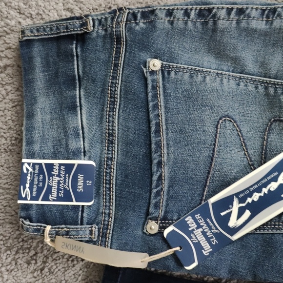 Seven7 Skinny Skin Fit Stretch Jeans Size 12 NEW - Picture 8 of 9